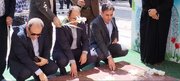 همزمان با هفته دولت؛ تجدید میثاق مدیران اداره‌کل راه و شهرسازی استان البرز با آرمان‌های شهدا