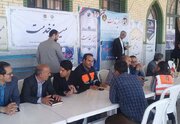 برپایی میز خدمت راهداری و حمل‌ونقل جاده‌ای در شهرستان‌های استان همزمان با هفته دولت