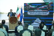 ببینید|فرآیند عملیات خارج سازی کشتی غرق شده موسوم به خانیان در بندر خرمشهر