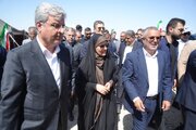 ببینید/ وزیر راه و شهرسازی در آیین بهره‌برداری از باند دوم محور دارخوین- شادگان