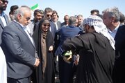 ببینید/ وزیر راه و شهرسازی در آیین بهره‌برداری از باند دوم محور دارخوین- شادگان