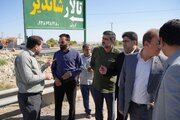 بازدید معاون وزیر راه و شهرسازی و رییس سازمان راهداری و حمل‌ونقل جاده‌ای از وضعیت محورهای مواصلاتی رامهرمز و رامشیر در استان خوزستان