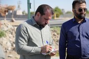 بازدید معاون وزیر راه و شهرسازی و رییس سازمان راهداری و حمل‌ونقل جاده‌ای از وضعیت محورهای مواصلاتی رامهرمز و رامشیر در استان خوزستان