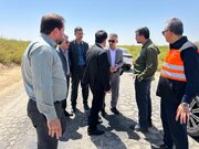 بازدید معاون وزیر راه و شهرسازی و رییس سازمان راهداری و حمل‌ونقل جاده‌ای از وضعیت محورهای مواصلاتی رامهرمز و رامشیر در استان خوزستان