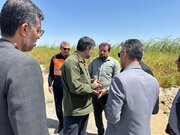 بازدید معاون وزیر راه و شهرسازی و رییس سازمان راهداری و حمل‌ونقل جاده‌ای از وضعیت محورهای مواصلاتی رامهرمز و رامشیر در استان خوزستان