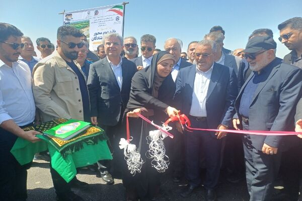 افتتاح باند دوم محور دارخوین- شادگان به طول ۱۴ کیلومتر
