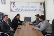 بازدید سرپرست اداره کل راه و شهرسازی استان البرز از اداره راه و شهرسازی شهرستان نظرآباد