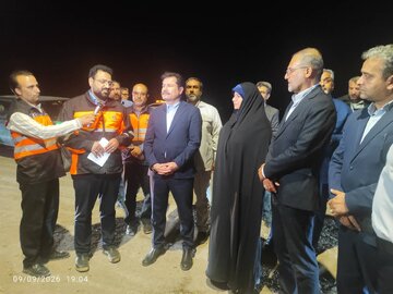 بهره‌برداری از پروژه‌های روکش اسفالت و ارتقای ایمنی شهرستان نایین با حضور معاون رئیس جمهور