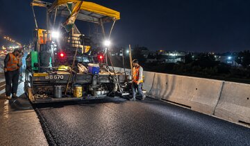 آغاز عملیات روکش آسفالت محور تهران – شهریار(چیتگر) به طول 12 کیلومتر