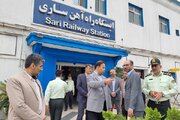 بازدید معاون مسافری راه‌آهن از ایستگاه‌ها و بخش‌های مسافری راه‌آهن شمال۱