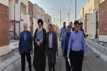 ببینید | بازدید نماینده ولی‌فقیه در استان البرز و فرماندار کرج از طرح نهضت ملی مسکن ماهدشت