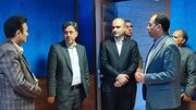 ببینید | بازدید سرپرست اداره‌کل و رئیس شورای هماهنگی راه و شهرسازی استان البرز از اداره کل هواشناسي استان