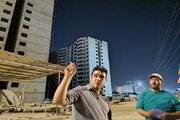 بازدید شبانه مدیرکل راه وشهرسازی استان مرکزی از روند اجرای پروژه 8112 واحدی نهضت ملی مسکن