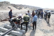 ببینید| بازدید از عملیات روسازی راه‌آهن چابهار-زاهدان
