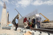ببینید| بازدید از عملیات روسازی راه‌آهن چابهار-زاهدان