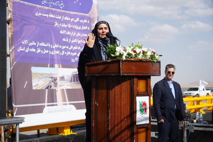 پل آسیب دیده جنگ رمضان بازسازی شد/ بازگشایی پل بیات در آزادراه تبریز با حضور وزیر راه و شهرسازی