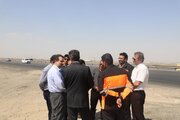 ببينيد | بازدید معاون دفتر نگهداری رویه و ابنیه فنی راه سازمان راهداری و حمل‌و‌نقل جاده‌ای از آزادراه کاشان - اصفهان