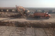 احداث قطعه سوم باند دوم گناوه شیف بوشهر