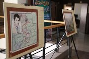 برگزاری نمایشگاه عکس‌نوشته‌های شهدا در اداره‌کل راه و شهرسازی استان قزوین