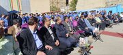 آیین نواختن زنگ آغاز سال تحصیلی و زنگ مقاومت در هنرستان شاهد ایثارگران البرز برگزار شد