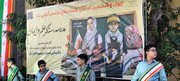 آیین نواختن زنگ آغاز سال تحصیلی و زنگ مقاومت در هنرستان شاهد ایثارگران البرز برگزار شد
