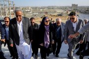 ببینید | بازدید وزیر راه و شهرسازی از پروژه راه‌آهن چابهار–زاهدان