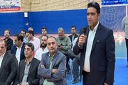 گزارش تصویری از  قرعه کشی اراضی جوانی جمعیت شهر ساوه در محل  سالن ورزشی امام خمینی (ره) این شهر