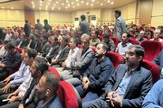 ببینید| حضور مدیرکل راهداری و حمل و نقل جاده‌ای استان البرز به همراه جمعی از کارکنان در مراسم گرامیداشت هفته دفاع مقدس با حضور سردار حیدرنیا فرمانده سپاه استان البرز