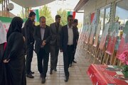 ببینید| حضور مدیرکل راهداری و حمل و نقل جاده‌ای استان البرز به همراه جمعی از کارکنان در مراسم گرامیداشت هفته دفاع مقدس با حضور سردار حیدرنیا فرمانده سپاه استان البرز
