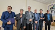 تجلیل از مقام شامخ شهیده پوران قلی پور با حضور مدیران شرکت آزمایشگاه فنی و مکانیک خاک در منزل مدیر شهید مدرسه میناب