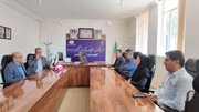 حضور مدیران شرکت آزمایشگاه فنی و مکانیک خاک در منزل مدیر شهید مدرسه میناب