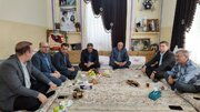 تجلیل از مقام شامخ شهیده پوران قلی پور با حضور مدیران شرکت آزمایشگاه فنی و مکانیک خاک در منزل مدیر شهید مدرسه میناب