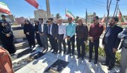 ببینید|  همزمان با هفته دفاع مقدس تجدید میثاق مدیران و کارکنان راه و شهرسازی سیستان و بلوچستان با آرمان‌های شهدا