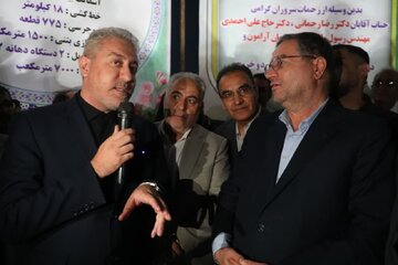افتتاح پروژه تعریض و بهسازی محور میاندوآب - شاهین‌دژ( سه راهی باروق)