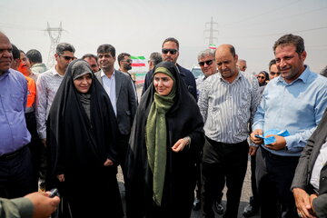 ببینید | آیین افتتاح پل منبع آب با حضور وزیر راه وشهرسازی