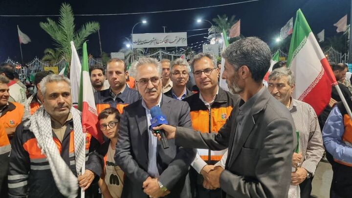حضور خانواده بزرگ راهداری جنوب کرمان در رزمایش «جانفدای ایران»