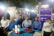 ببینید | میز خدمت در تجمات شبانه بوشهر