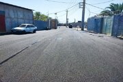 آسفالت کوچه های آبپخش بوشهر