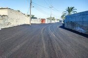 آسفالت کوچه های آبپخش بوشهر