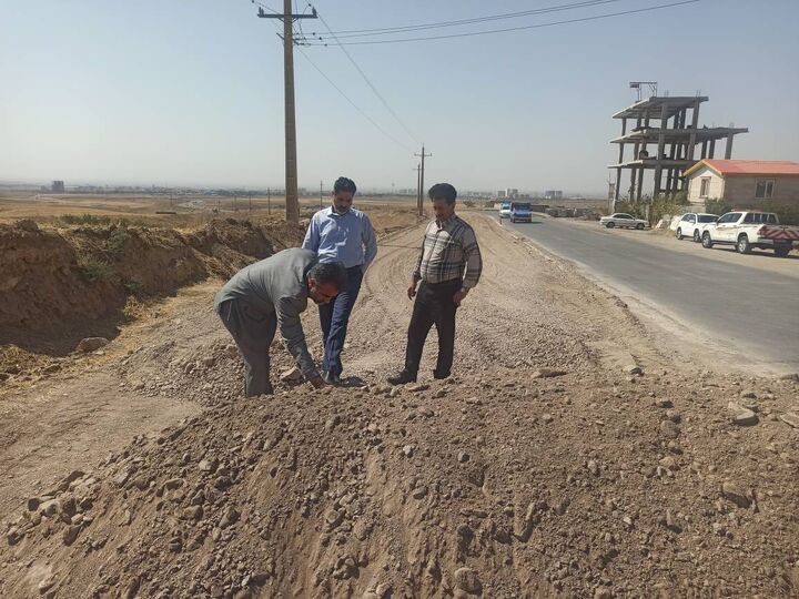 بازدید سرپرست معاونت فنی و راه‌های روستایی راهداری قزوین از روند تعریض محور ورس–باورس