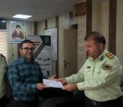 ببینید| آیین تحویل 5 هزار متر زمین جهت احداث منازل سازمانی نیروهای مسلح نیرو انتظامی شهرستان آغاجاری به مناسبت هفته نیروی انتظامی