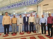 ببینید| برپایی میز خدمت اداره کل راه وشهرسازی در مصلی نماز جمعه شهرستان دشت آزادگان