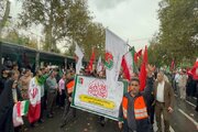 ببینید|حضور پرشور مدیرکل، معاونان و کارکنان اداره کل راهداری و حمل و نقل جاده‌ای استان البرز در رزمایش ۱۱۰ هزار نفری جان‌فدایان البرز