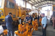 تعمیرات اساسی ماشین‌آلات ریلی در شاهرود