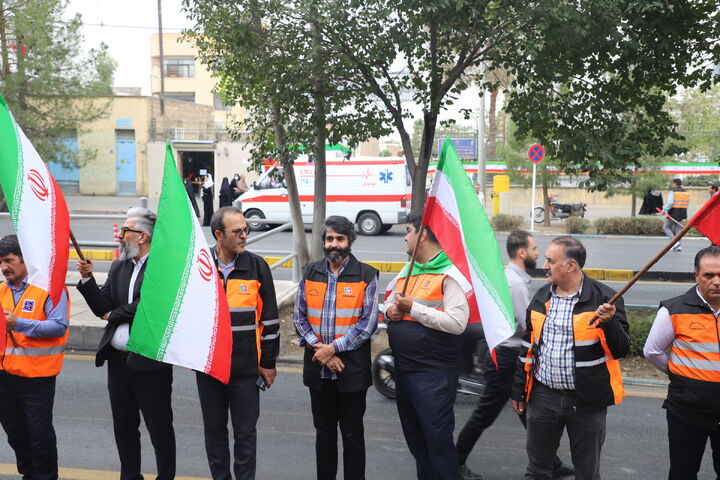 ببینید | حضور راهداران در همایش جانفدایان اصفهان