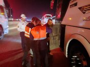 ببینید | کنترل و نظارت بر تردد ناوگان حمل‌ونقل عمومی مسافر در آزادراه قزوین–زنجان توسط اداره کل راهداری و حمل و نقل جاده‌ای استان قزوین