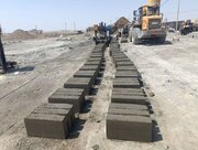 ببینید| مراحل آماده سازی سایت نهضت ملی مسکن شهرستان مهرستان سیستان و بلوچستان