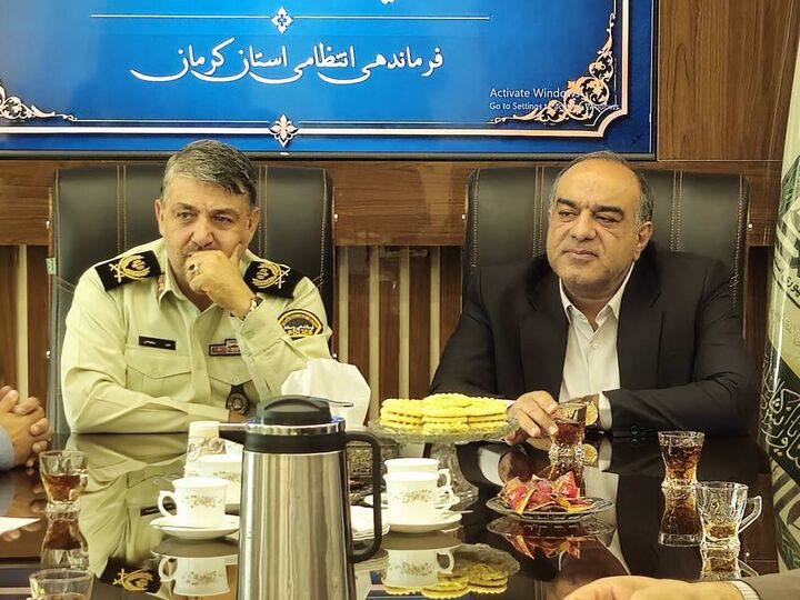 دیدار مدیرکل راه و شهرسازی کرمان با فرمانده انتظامی استان/ تأکید بر همکاری در حوزه مسکن و امنیت جاده‌ای