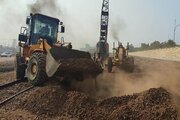 نصب دو دستگاه سوزن U33 و یک کوپلاژ ۱۳ متری در ایستگاه بندر امام خمینی(ره)
