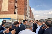 بازدید استاندار مرکزی از پروژه ۵۱۲ واحدی نهضت ملی مسکن خمین